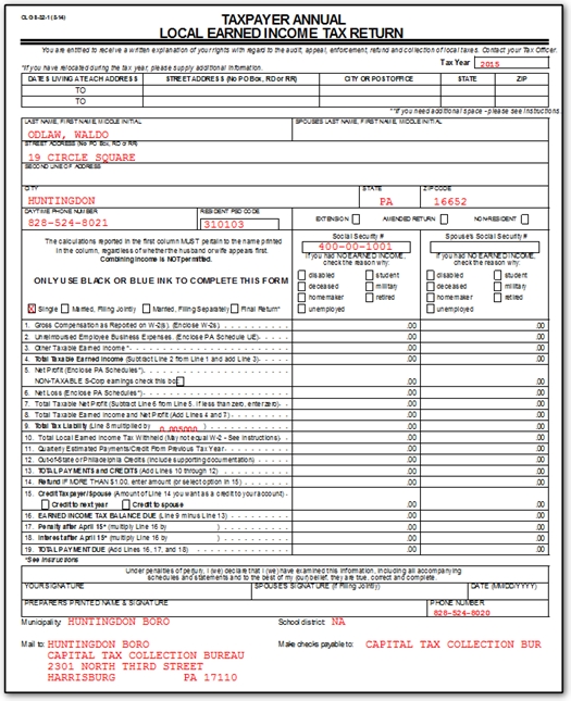 Pa State Income Tax Forms Printable TUTORE ORG Master Of Documents